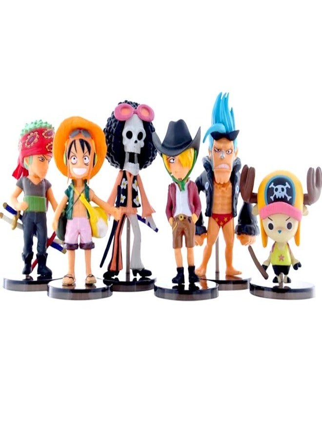 KENMA One Piece Set Of 6 Action Figures 6-9 Cms PVC Anime Figurines Weeb Manga Collectible Statue Model Toy - Image 1